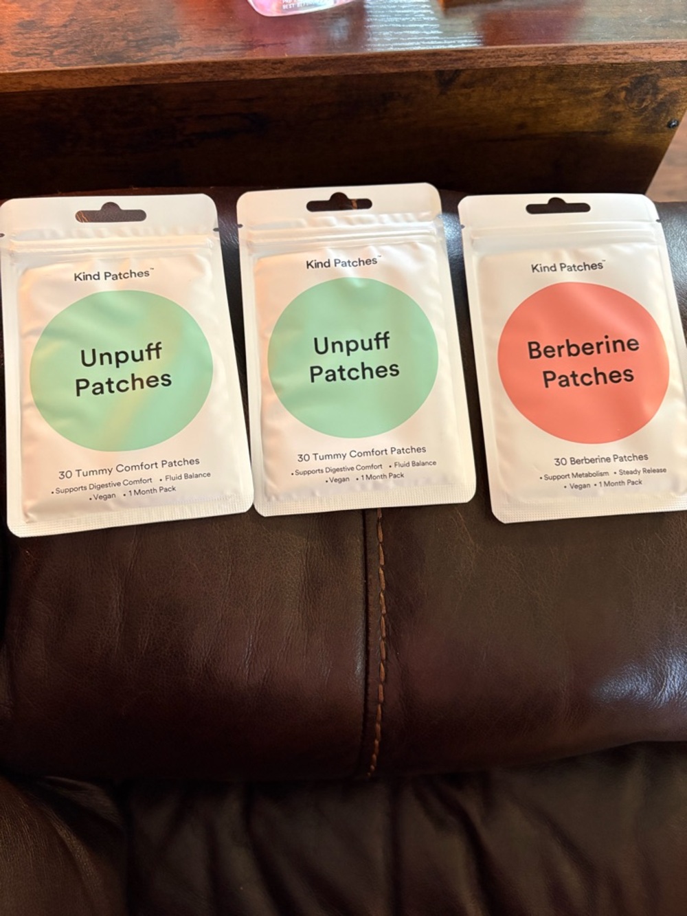 Unpuff & Berberine Patch Pack - Green and Coral